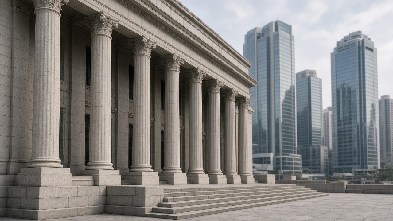 Courthouse exterior, litigation and disputes