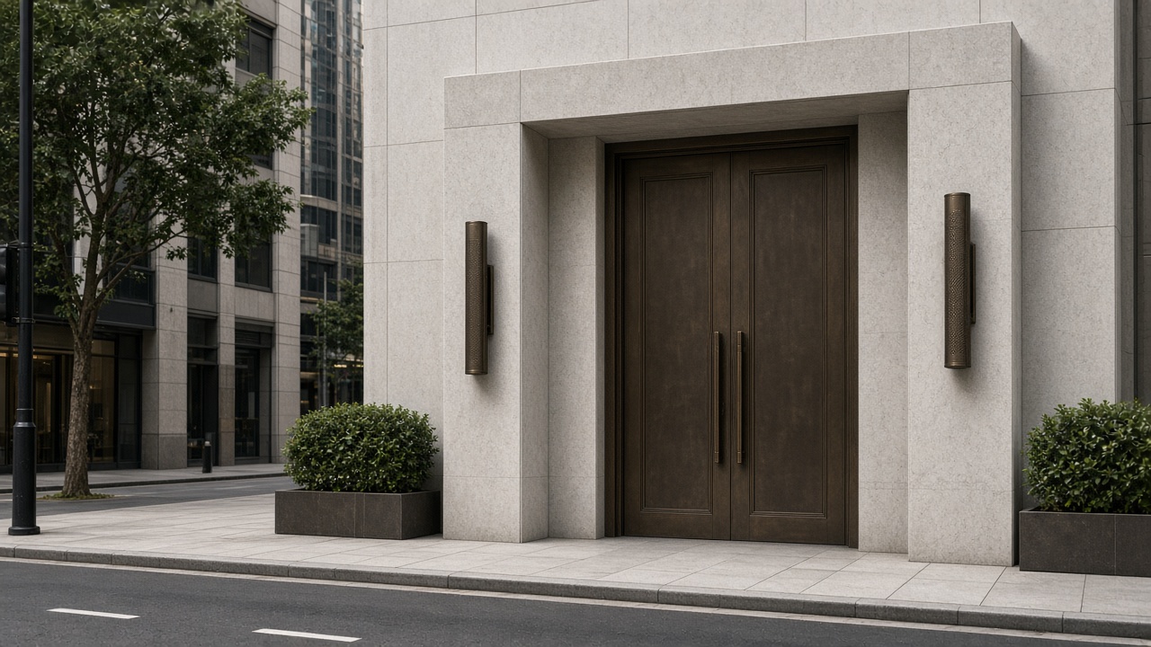Hong Kong building entrance, registered office
